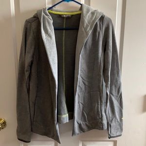 North face open sweatshirt